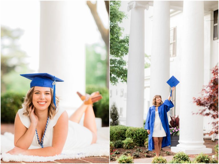 College Senior Session Marymount University Graduate Cap and Gown