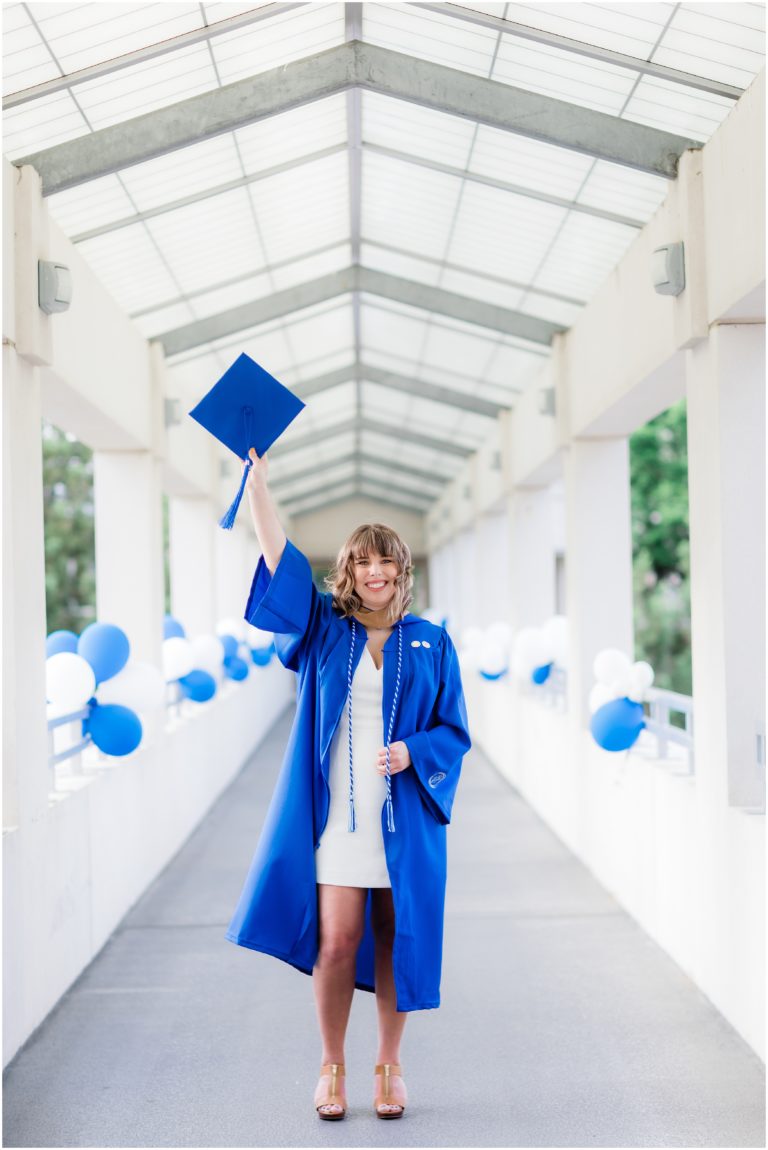 College Senior Session Marymount University Graduate Cap and Gown